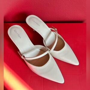 Calvin Klein Women's Cream Heels